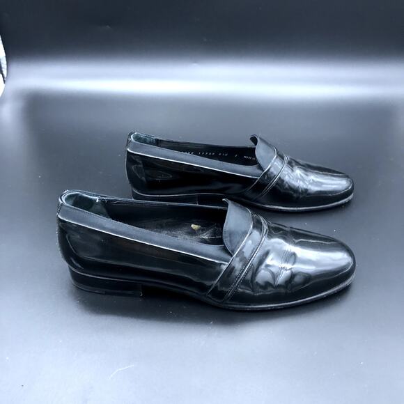 Mezlan Black Patent Leather Tuxedo Shoes, Men\'s Size 7M/EUR 40 main image 4